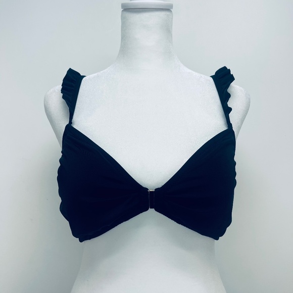 Victoria's Secret Other - Victoria Secret Bikini Top Size L  Women’s black ruffle